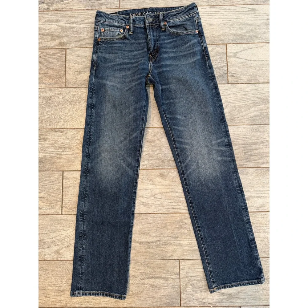 American Eagle Flex‎ Straight Leg Jeans 29x34 Mens NWOT Stretch Denim 29 x 34
